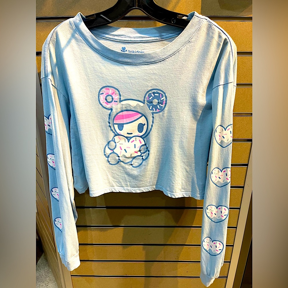 Longsleeve TOKIDOKI donutella heart sprinke donut croptop shirt kawaii sweet Y2k